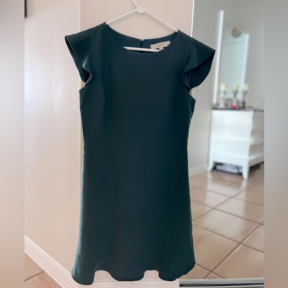 4P Ann Taylor Loft dress - Green